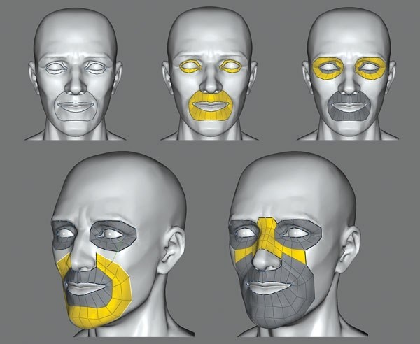 Подсказки по созданию топологии головы человека для 3D моделирования